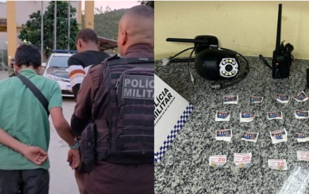 PM de Rio Bonito prende dois homens acusados de tráfico na Praça Cruzeiro